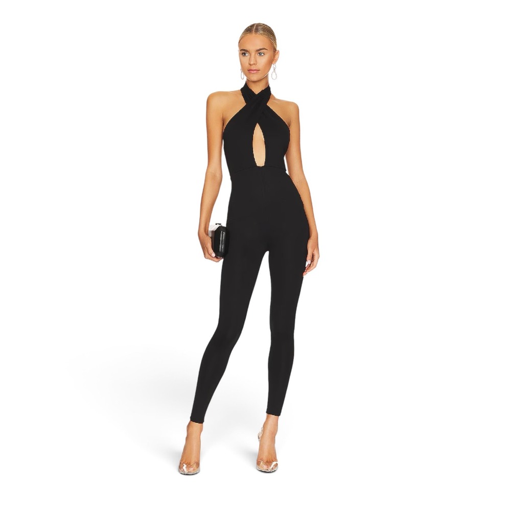 NEW Lovers + Friends Lambui Cutout Jumpsuit – Black – Size Small